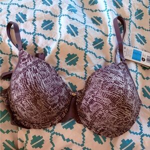 Natori Women's Bliss Perfection Bra in grey and white snakeskin pattern